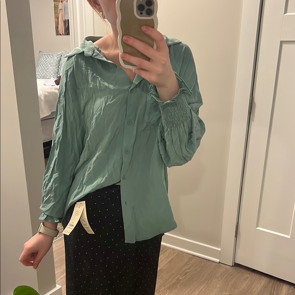 Women's Green Blouse